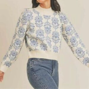 &merci Cream Knit Sweater